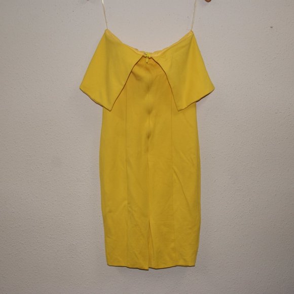 LAVISH ALICE Yellow Bandeau Bodycon Midi Dress 6 - Picture 5 of 13